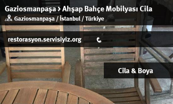 Gaziosmanpaşa Ahşap Bahçe Mobilyası Cila