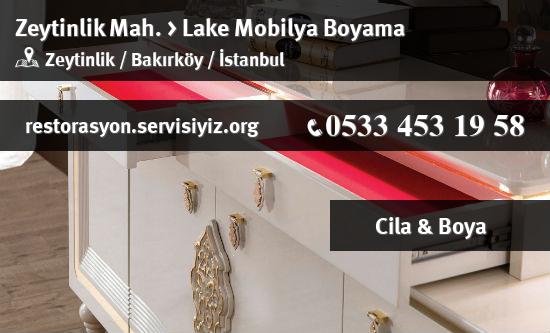 Zeytinlik Lake Mobilya Boyama İletişim
