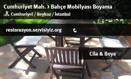 Cumhuriyet Bahçe Mobilyası Boyama İletişim