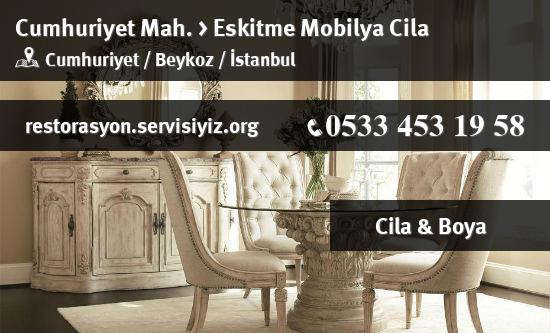Cumhuriyet Eskitme Mobilya Cila İletişim