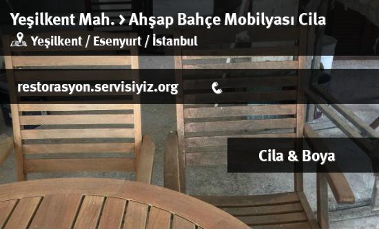 Yeşilkent Ahşap Bahçe Mobilyası Cila İletişim