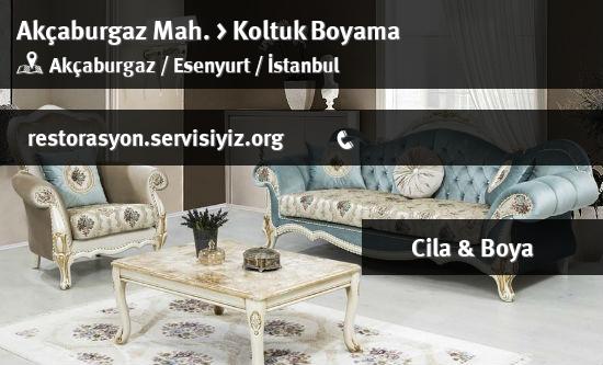 Akçaburgaz Koltuk Boyama İletişim