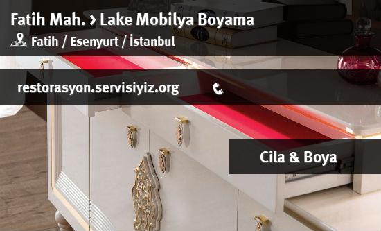 Fatih Lake Mobilya Boyama İletişim
