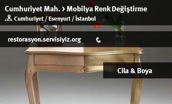 Cumhuriyet Mobilya Renk Değiştirme İletişim