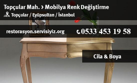 Topçular Mobilya Renk Değiştirme İletişim