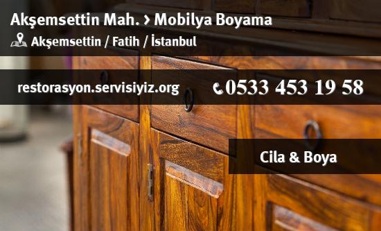 Akşemsettin Mobilya Boyama İletişim