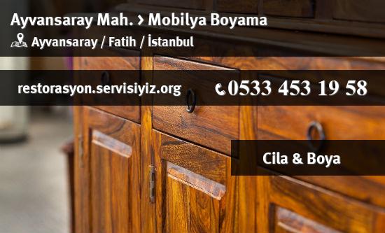 Ayvansaray Mobilya Boyama İletişim