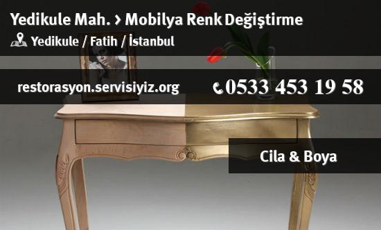 Yedikule Mobilya Renk Değiştirme İletişim