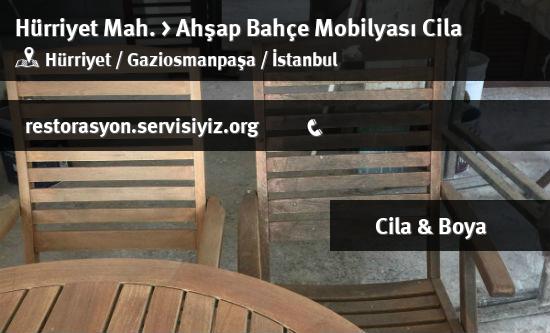Hürriyet Ahşap Bahçe Mobilyası Cila İletişim
