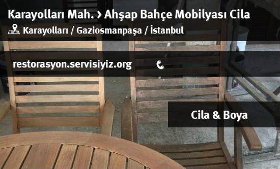 Karayolları Ahşap Bahçe Mobilyası Cila İletişim