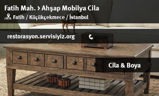 Fatih Ahşap Mobilya Cila İletişim