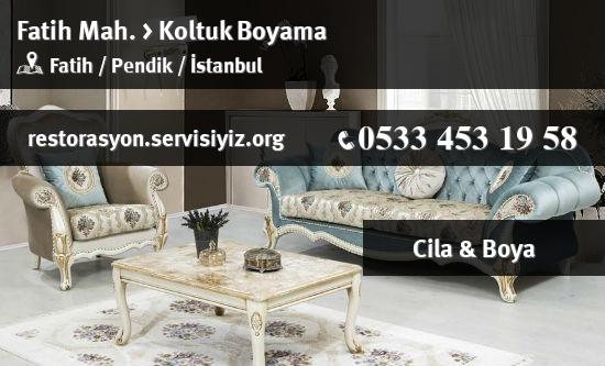 Fatih Koltuk Boyama İletişim
