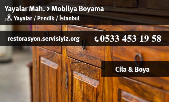 Yayalar Mobilya Boyama İletişim