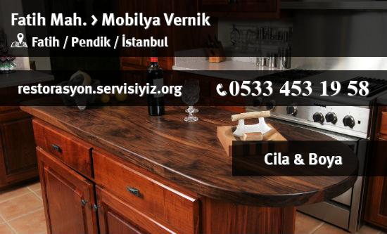 Fatih Mobilya Vernik İletişim