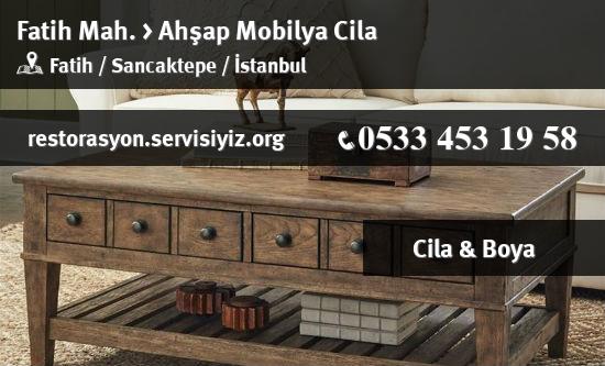 Fatih Ahşap Mobilya Cila İletişim