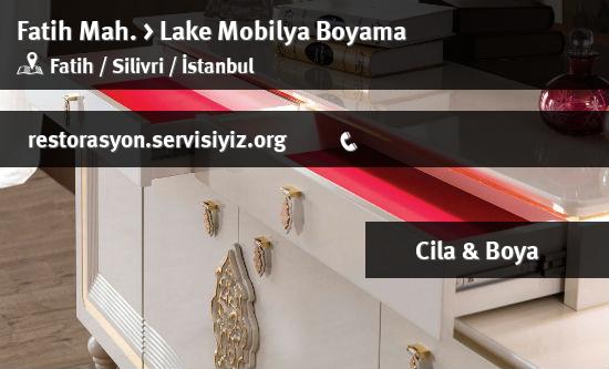 Fatih Lake Mobilya Boyama İletişim
