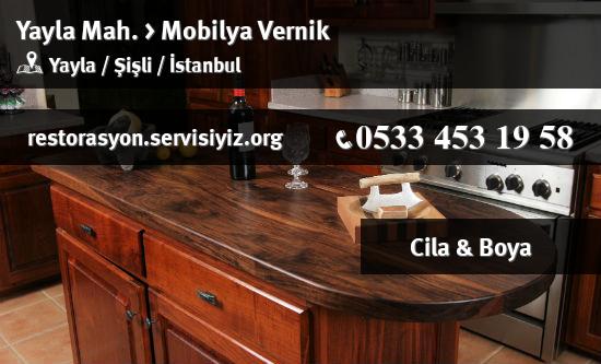 Yayla Mobilya Vernik İletişim