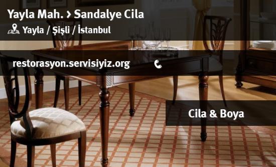 Yayla Sandalye Cila İletişim