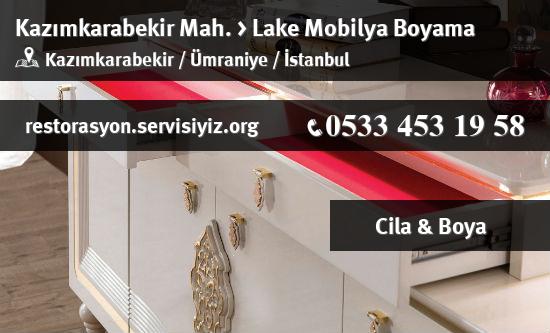 Kazımkarabekir Lake Mobilya Boyama İletişim