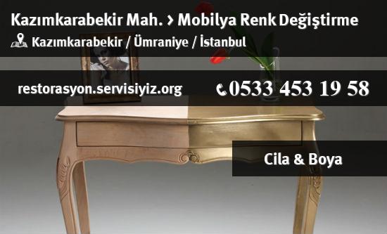 Kazımkarabekir Mobilya Renk Değiştirme İletişim