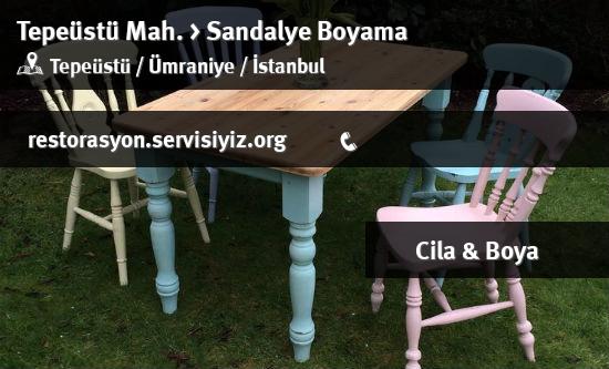 Tepeüstü Sandalye Boyama İletişim