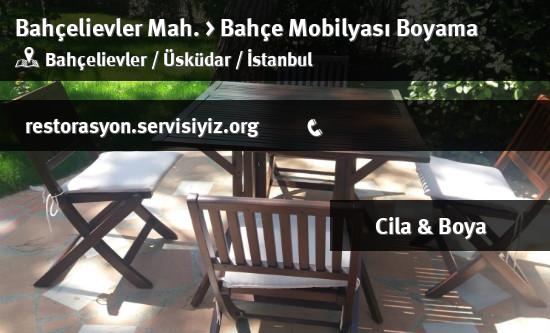 Bahçelievler Bahçe Mobilyası Boyama İletişim
