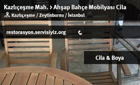 Kazlıçeşme Ahşap Bahçe Mobilyası Cila İletişim