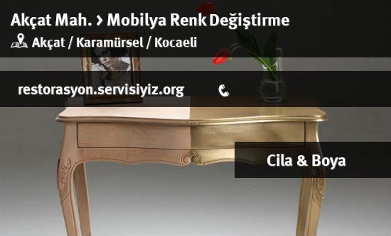 Akçat Mobilya Renk Değiştirme İletişim