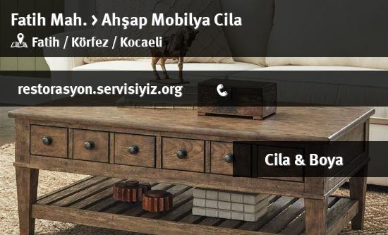 Fatih Ahşap Mobilya Cila İletişim
