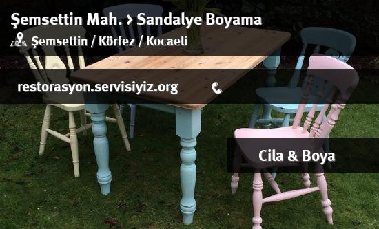 Şemsettin Sandalye Boyama İletişim