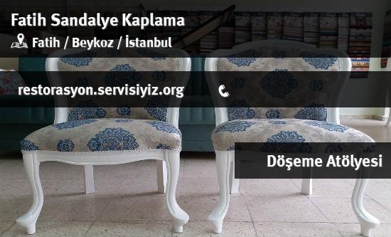 Fatih Sandalye Kaplama İletişim