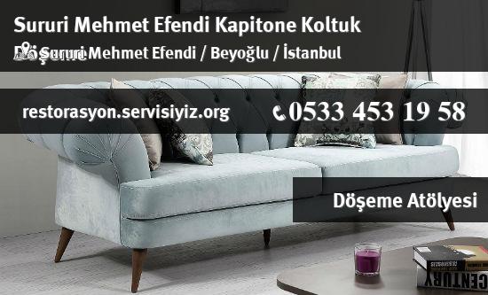 Sururi Mehmet Efendi Kapitone Koltuk Döşeme İletişim
