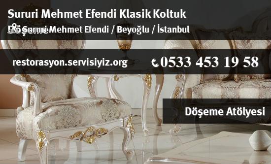 Sururi Mehmet Efendi Klasik Koltuk Döşeme İletişim