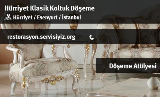 Hürriyet Klasik Koltuk Döşeme İletişim