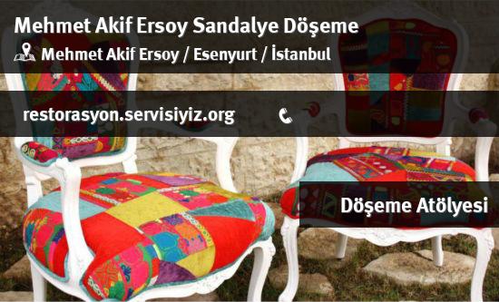 Mehmet Akif Ersoy Sandalye Döşeme İletişim