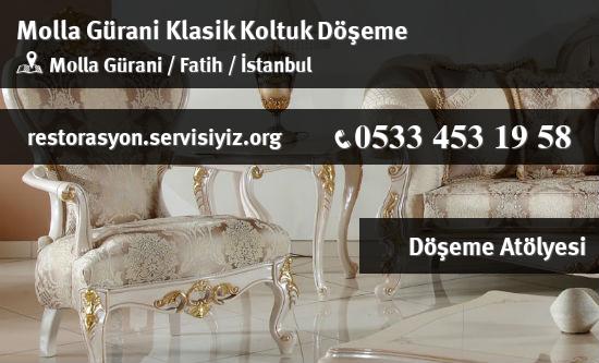 Molla Gürani Klasik Koltuk Döşeme İletişim