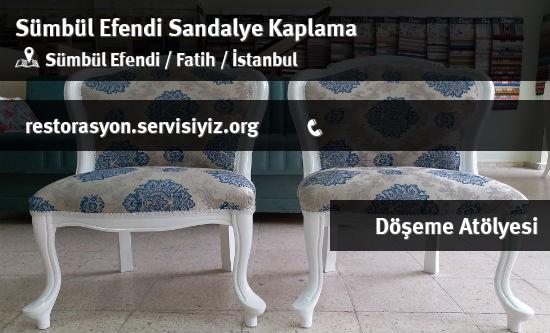 Sümbül Efendi Sandalye Kaplama İletişim