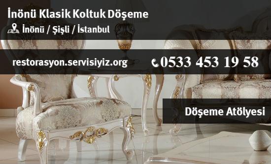 İnönü Klasik Koltuk Döşeme İletişim