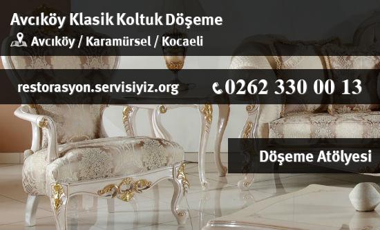Avcıköy Klasik Koltuk Döşeme İletişim